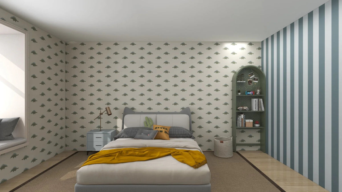 MUNKS & ME - Papier Peint Panoramique Pour Enfants - Otis Dinosaur Repeat