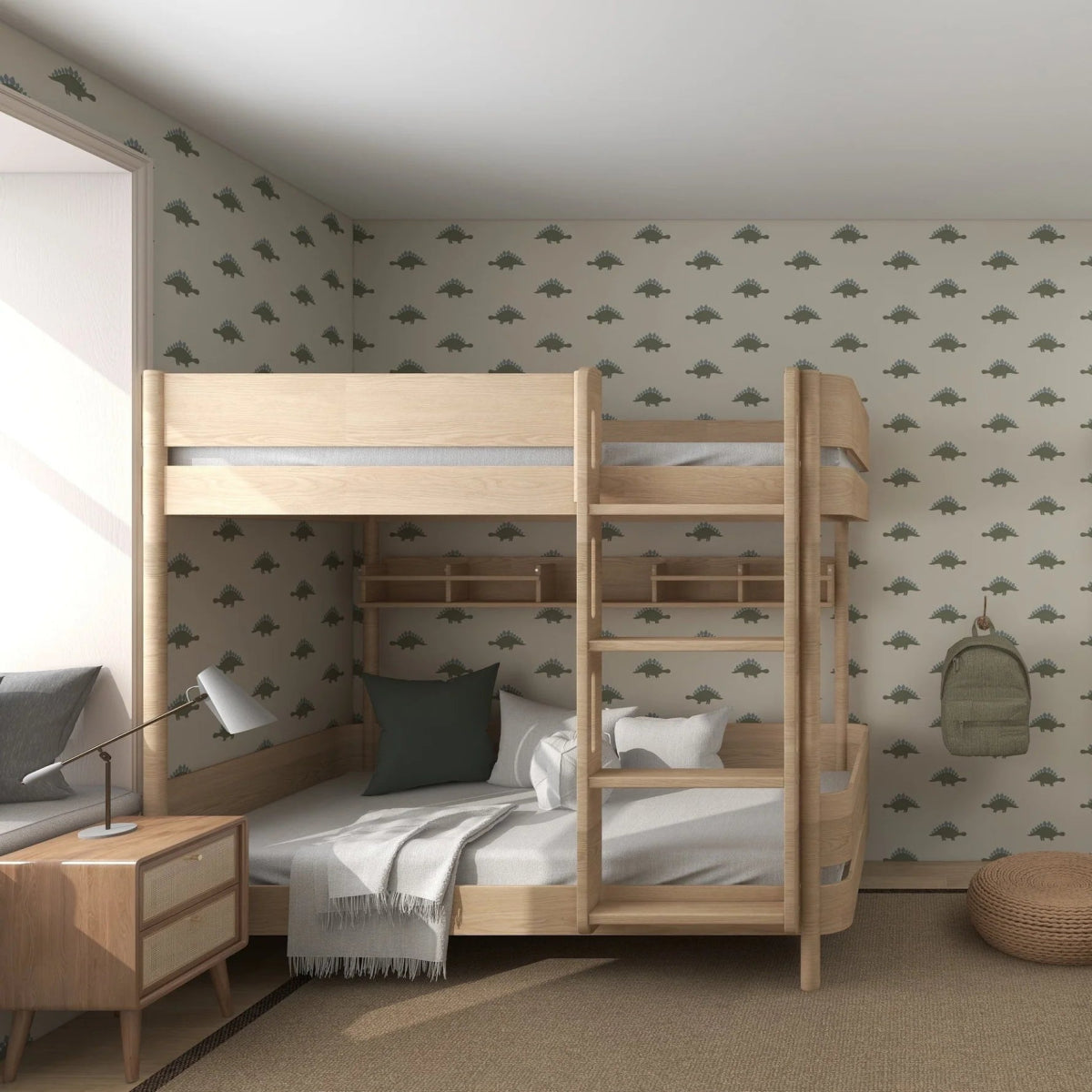 MUNKS & ME - Papier Peint Panoramique Pour Enfants - Otis Dinosaur Repeat