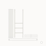 OLIVER FURNITURE - 041454 - Kit De Conversion - Lit Bébé Évolutif Mini+, Avec Kit Junior Inclus - En Lit Mezzanine Mi - haut, Blanc