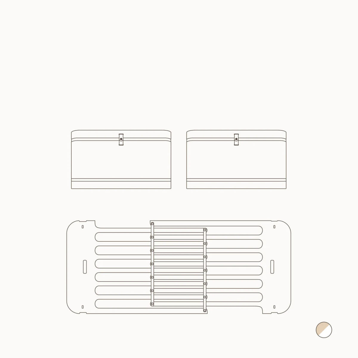 OLIVER FURNITURE - 041457 - Kit De Conversion - Lit Bébé Évolutif Mini+, Kit Famille (complément Au Lit Bébé Évolutif Mini+, Avec Kit Junior Inclus, Blanc/chêne Et Blanc)