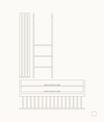 OLIVER FURNITURE - 041460 - Kit De Conversion - Lit Bébé Évolutif Mini+ & Lit Junior - En Lit Superposé Mi - haut, Blanc