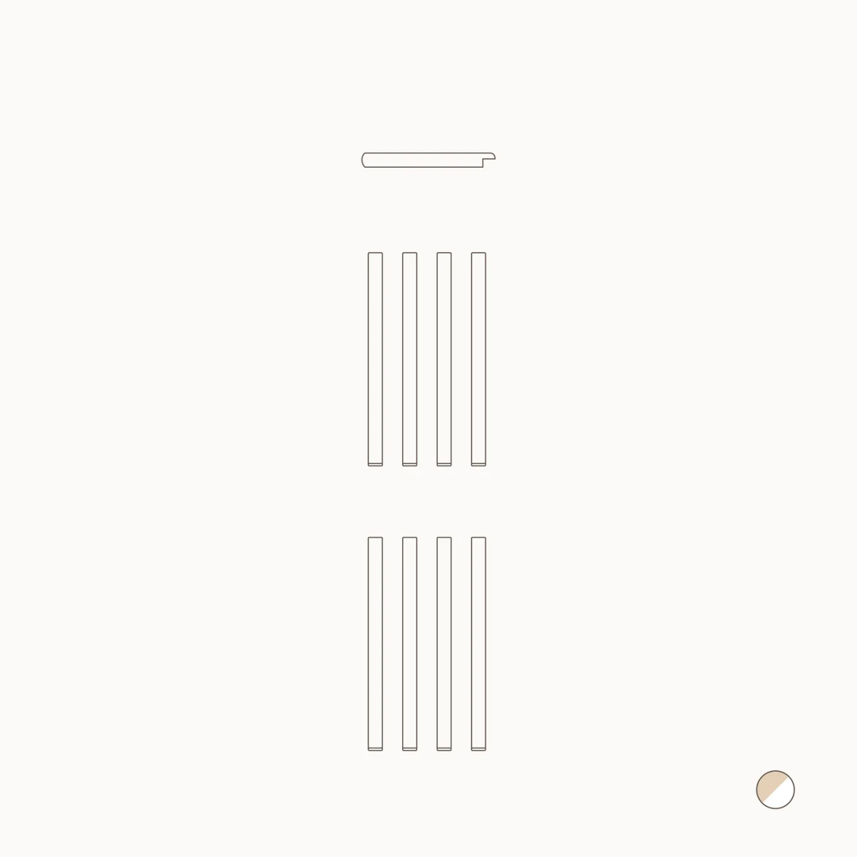 OLIVER FURNITURE - 041475 - Kit De Conversion Mini+, Lit Superposé Mi - haut - En 2 Lits Juniors, Blanc/chêne