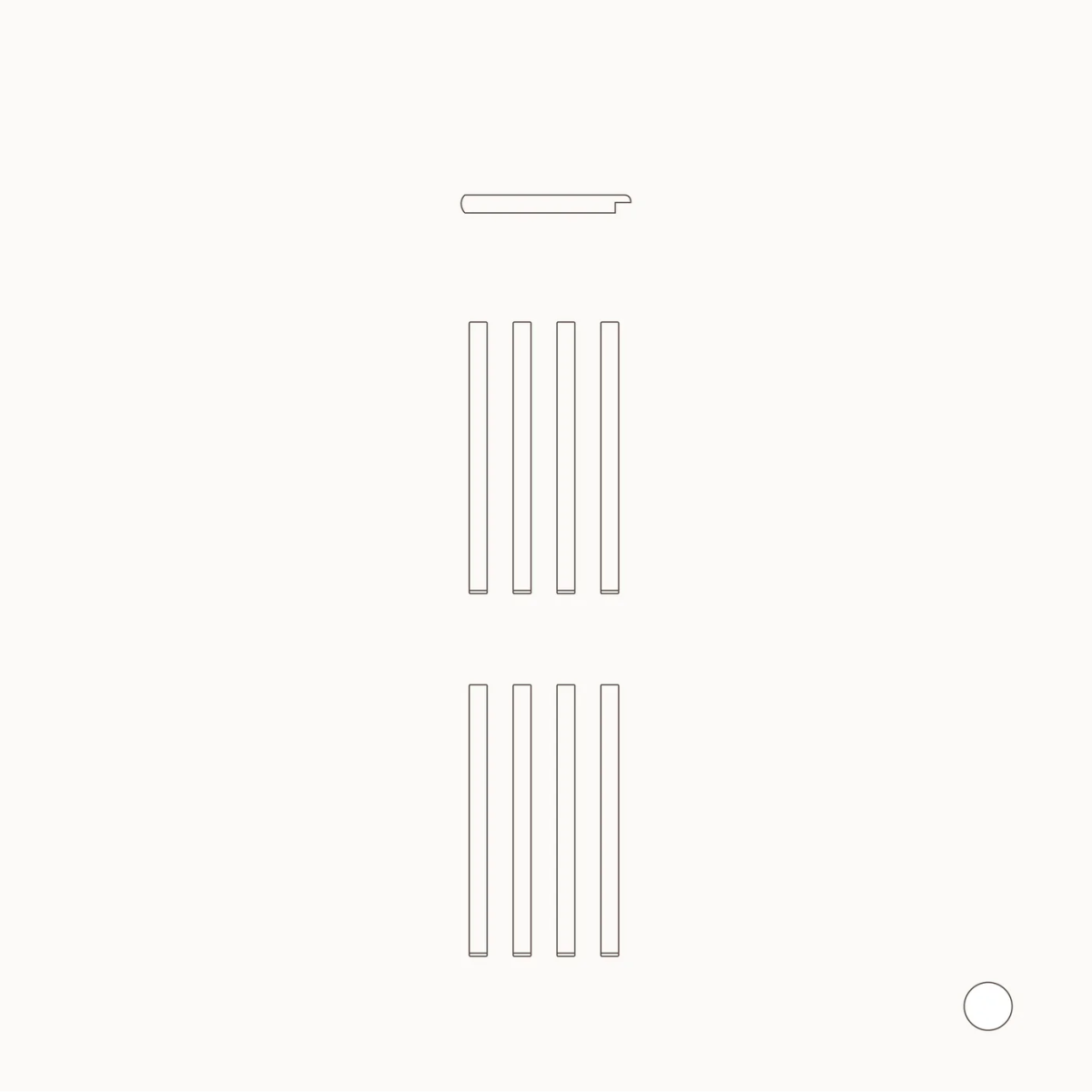 OLIVER FURNITURE - 041476 - Kit De Conversion Mini+, Lit Superposé Mi - haut - En 2 Lits Juniors, Blanc