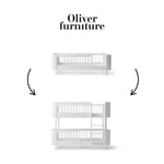 OLIVER FURNITURE - 041484 - Kit De Conversion Mini+, Lit Junior - En Lit Superposé Mi - haut, Blanc