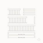 OLIVER FURNITURE - 041494 - Kit De Conversion - Lit Bébé Évolutif Mini+, Kit Famille (complément Au Lit Bébé Évolutif Mini+, Avec Kit Junior Inclus Blanc