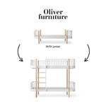 OLIVER FURNITURE - 041509 - Kit De Conversion Original, Lit/lit Junior - En Lit Superposé, Blanc/chêne