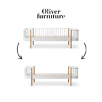 OLIVER FURNITURE - 041511 - Kit De Conversion Original, Lit Banquette - En Lit, Blanc/chêne