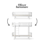 OLIVER FURNITURE - 041518 - Kit De Conversion Original, Lit Banquette - En Lit Superposé, Blanc