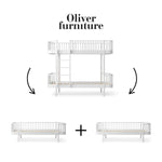 OLIVER FURNITURE - 041560 - Kit De Conversion Original, Lit Superposé - En 2 Lits Banquettes, Blanc