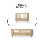 OLIVER FURNITURE - 041581 - Junior Kit De Conversion Mini+ (pièces Complémentaires Au Lit Bébé Évolutif Mini+), Chêne