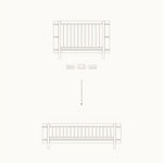 OLIVER FURNITURE - 041581 - Junior Kit De Conversion Mini+ (pièces Complémentaires Au Lit Bébé Évolutif Mini+), Chêne