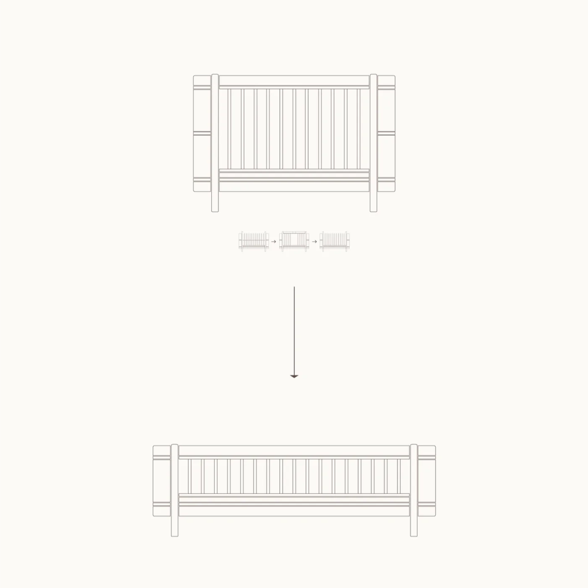 OLIVER FURNITURE - 041581 - Junior Kit De Conversion Mini+ (pièces Complémentaires Au Lit Bébé Évolutif Mini+), Chêne