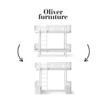 OLIVER FURNITURE - 041727 - Kit De Conversion Original, Lit Superposé - En Lit Mezzanine Haut, Blanc