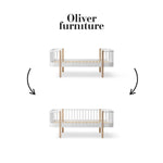 OLIVER FURNITURE - 041729 - Kit De Conversion Original, Lit Junior - En Lit Junior Banquette, Blanc/chêne