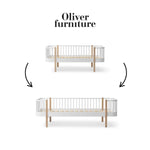 OLIVER FURNITURE - 041731 - Kit De Conversion Original, Lit Junior Banquette - En Lit Banquette, Blanc/chêne