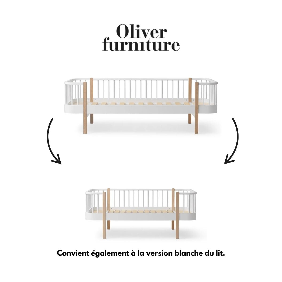 OLIVER FURNITURE - 041739 - Kit De Conversion Original, Lit Banquette - En Lit Banquette Junior