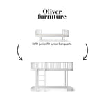 OLIVER FURNITURE - 041746 - Kit De Conversion Original, Lit/lit Junior/lit Junior Banquette - En Lit Mezzanine Mi - haut 138 Cm, Blanc