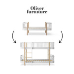 OLIVER FURNITURE - 041757 - Kit De Conversion Original, Lit Junior - En Lit Superposé Mi - haut, Blanc/chêne
