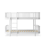 OLIVER FURNITURE - 041772 - Kit De Conversion Original, Lit Superposé Mi - haut - En 1 Lit Et 1 Lit Mezzanine Mi - haut 138 Cm, Blanc