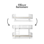 OLIVER FURNITURE - 041778 - Kit De Conversion Original, Lit - En Lit Superposé Mi - haut, Blanc