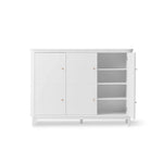 OLIVER FURNITURE - Armoire Multi - Rangement 3 Portes Wood, Blanc