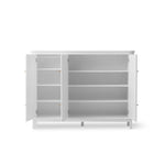 OLIVER FURNITURE - Armoire Multi - Rangement 3 Portes Wood, Blanc