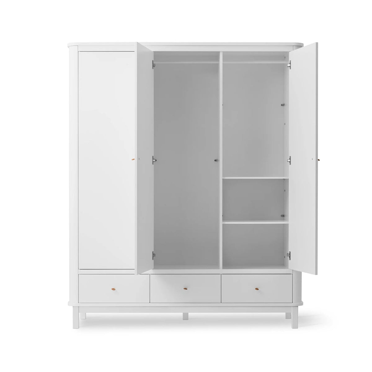 OLIVER FURNITURE - Armoire Oliver Furniture 3 Portes, Blanc