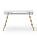OLIVER FURNITURE - Bureau Junior Camp, Ajustable En Hauteur, Blanc/Chêne