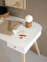 OLIVER FURNITURE - Bureau Wood 66 cm, Blanc/Chêne