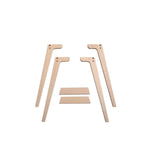 OLIVER FURNITURE - Bureau Wood 66 cm, Blanc/Chêne
