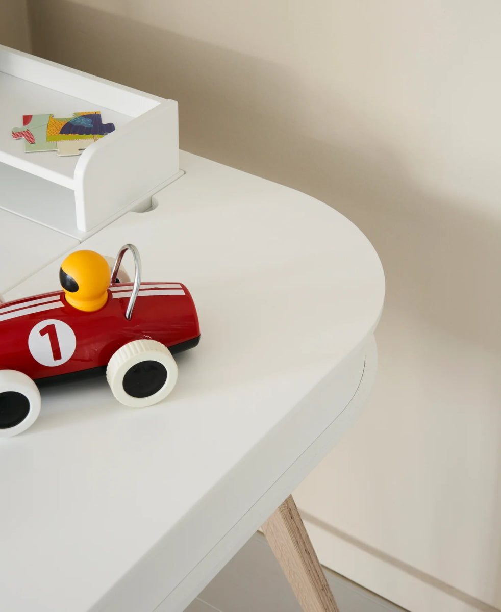 OLIVER FURNITURE - Bureau Wood 66 cm, Blanc/Chêne