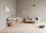 OLIVER FURNITURE - Bureau Wood 66 cm, Blanc/Chêne