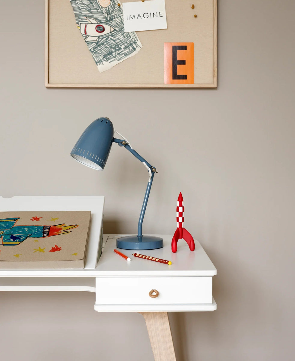 OLIVER FURNITURE - Bureau Wood 66 cm, Blanc/Chêne