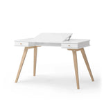 OLIVER FURNITURE - Bureau Wood 72,6 cm, Blanc/Chêne
