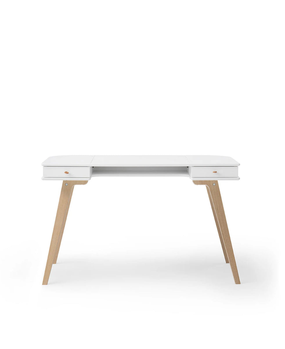 OLIVER FURNITURE - Bureau Wood 72,6 cm, Blanc/Chêne