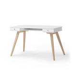 OLIVER FURNITURE - Bureau Wood 72,6 cm, Blanc/Chêne