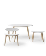 OLIVER FURNITURE - Chaise Wood PingPong, Blanc/Chêne