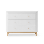 OLIVER FURNITURE - Commode 3 Tiroirs Oliver Furniture - Blanc/chêne - Nouveauté
