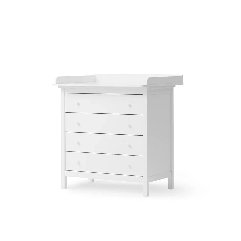OLIVER FURNITURE - Commode À Langer 4 Tiroirs Seaside, Blanc