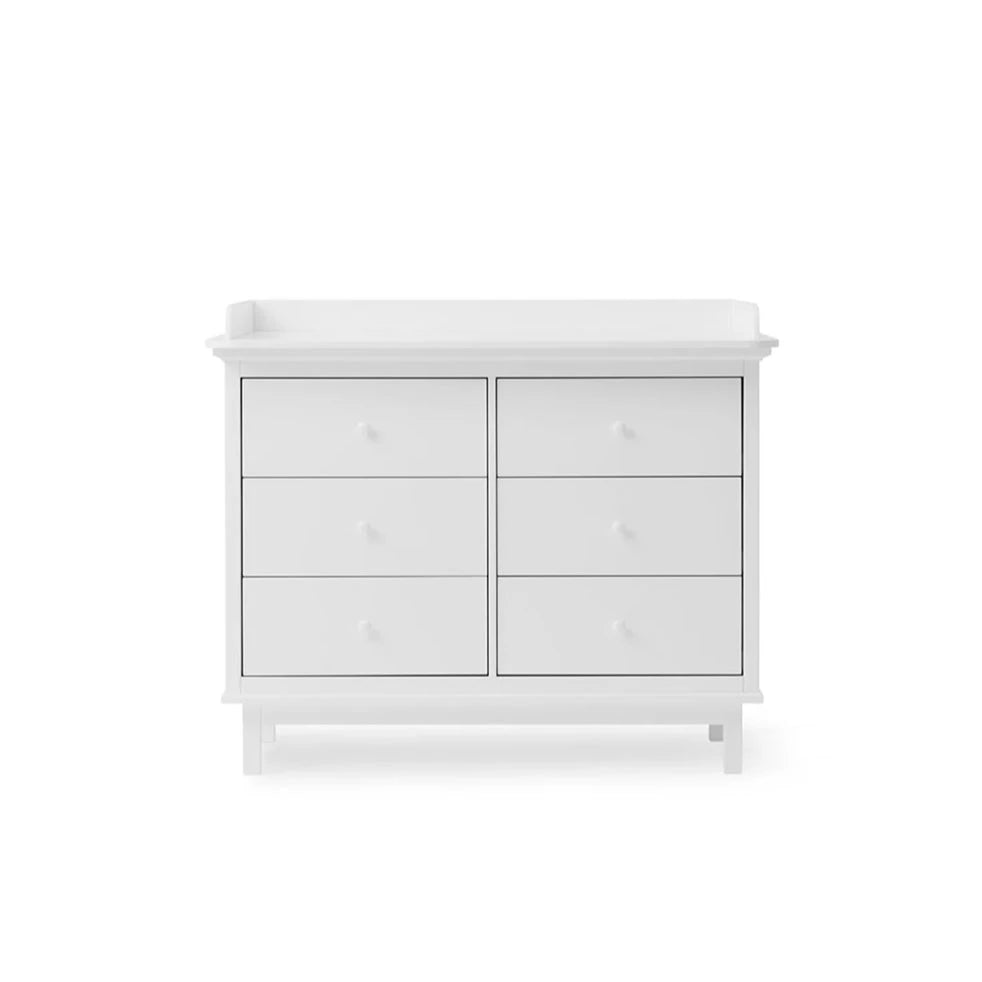 OLIVER FURNITURE Seaside 6 Drawer Changing Dresser White Les Petits