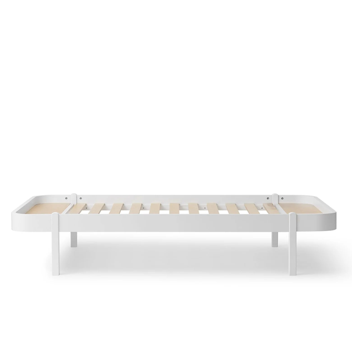 OLIVER FURNITURE - Lit 120 Wood Lounger, Blanc