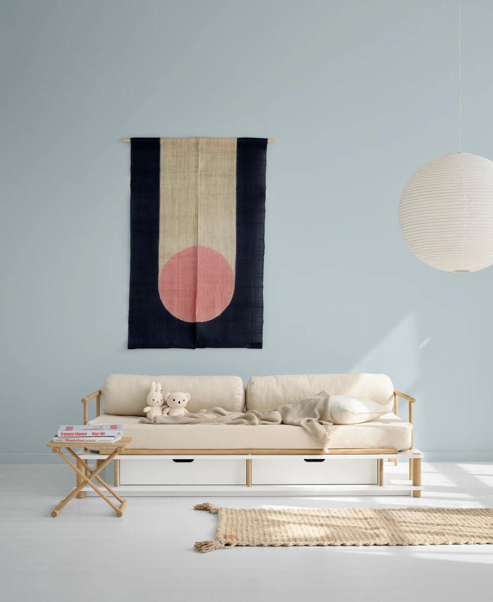 OLIVER FURNITURE - Lit Banquette Camp, Blanc/Chêne