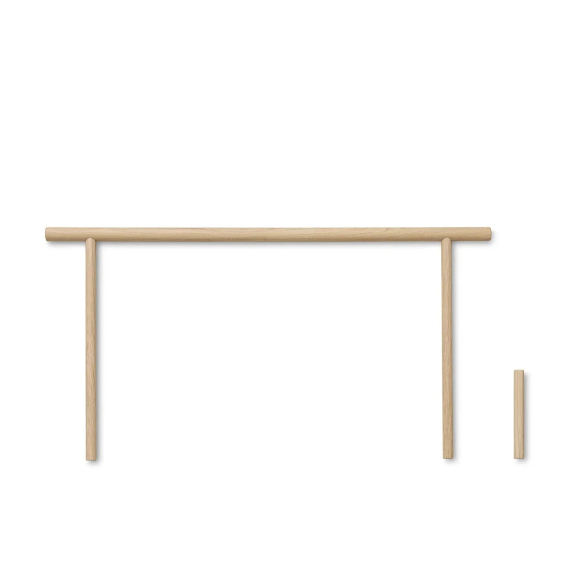 OLIVER FURNITURE - Lit Banquette Camp, Blanc/Chêne