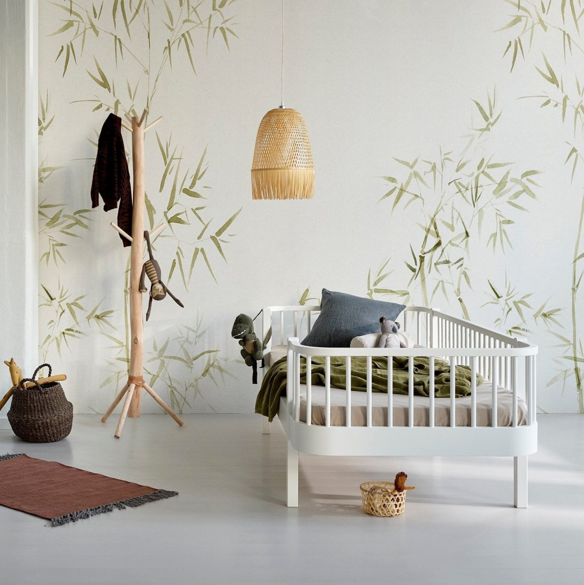 OLIVER FURNITURE - Lit Banquette Junior Wood Original, Blanc