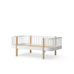 OLIVER FURNITURE - Lit Banquette Junior Wood Original, Blanc/Chêne