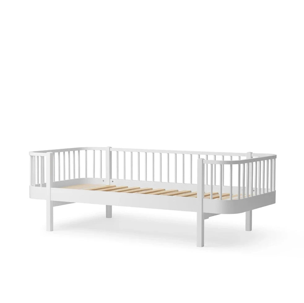 OLIVER FURNITURE - Lit Banquette Wood Original, Blanc