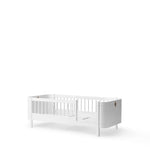 OLIVER FURNITURE - Lit Bébé Évolutif Wood Mini+, Avec Kit Junior Inclus, Blanc