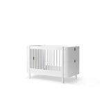 OLIVER FURNITURE - Lit Bébé Évolutif Wood Mini+, Avec Kit Junior Inclus, Blanc