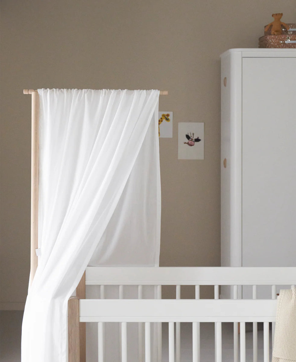 OLIVER FURNITURE - Lit Bébé Évolutif Wood Mini+ Avec Kit Junior Inclus, Chêne