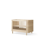 OLIVER FURNITURE - Lit Bébé Évolutif Wood Mini+ Avec Kit Junior Inclus, Chêne